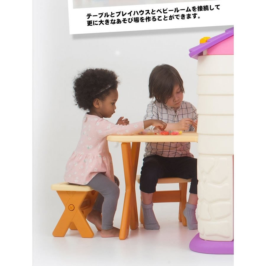 【ポイント5倍】DaiKi様専用　キッズハウス　滑り台　テーブル椅子付き その他