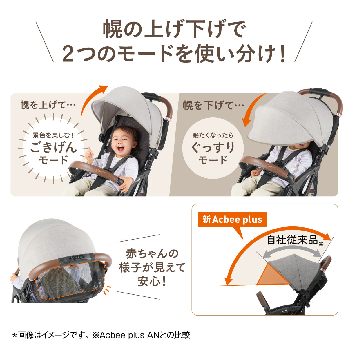 コンビベビーカー Acbee plus AO アクビィプラスAO B型 セカンド